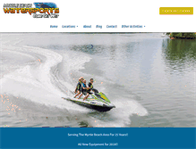 Tablet Screenshot of myrtlebeachwatersports.com